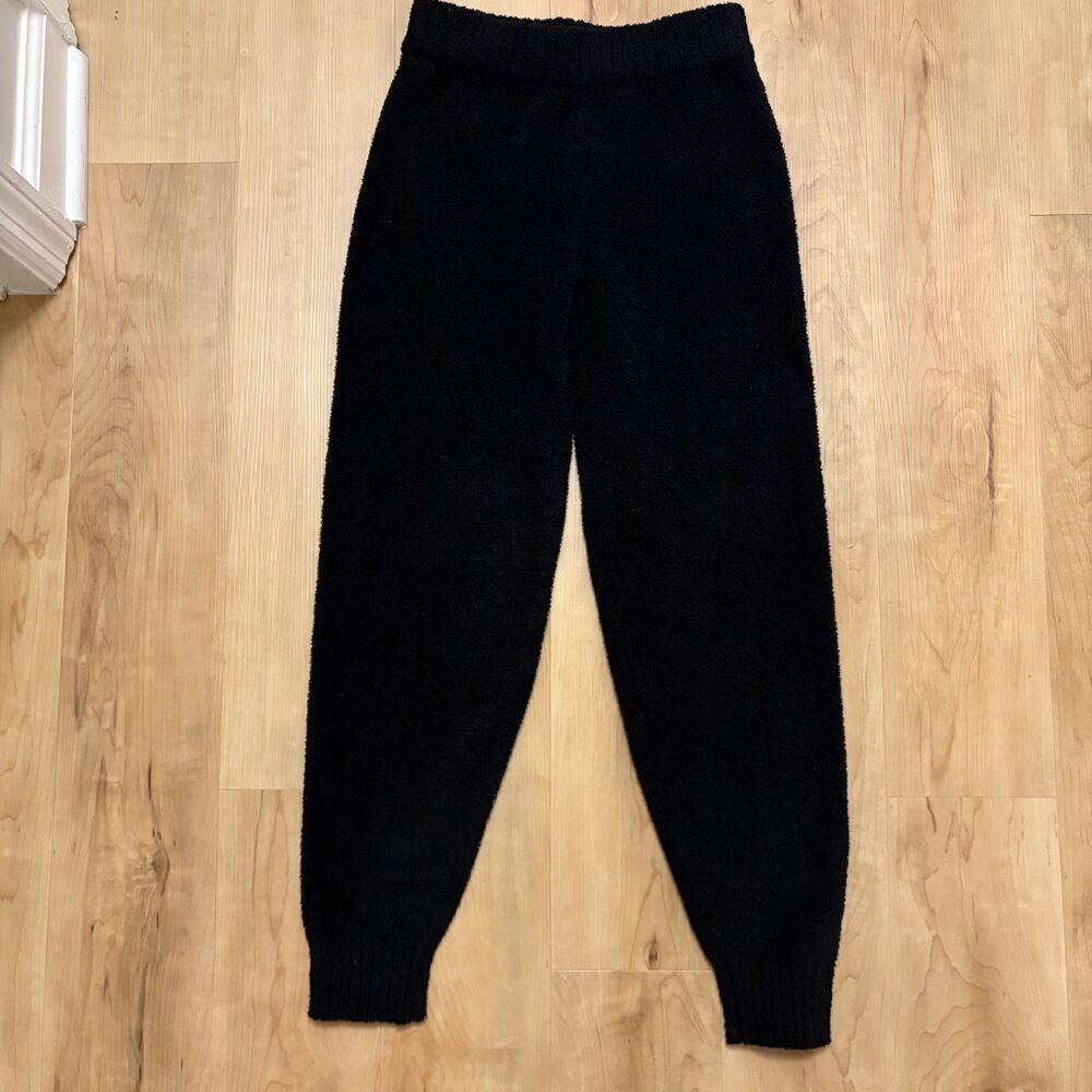 UGG Women's Size XS Cozy Knit Plush Lounge Sleepwear Jogger Pants Black